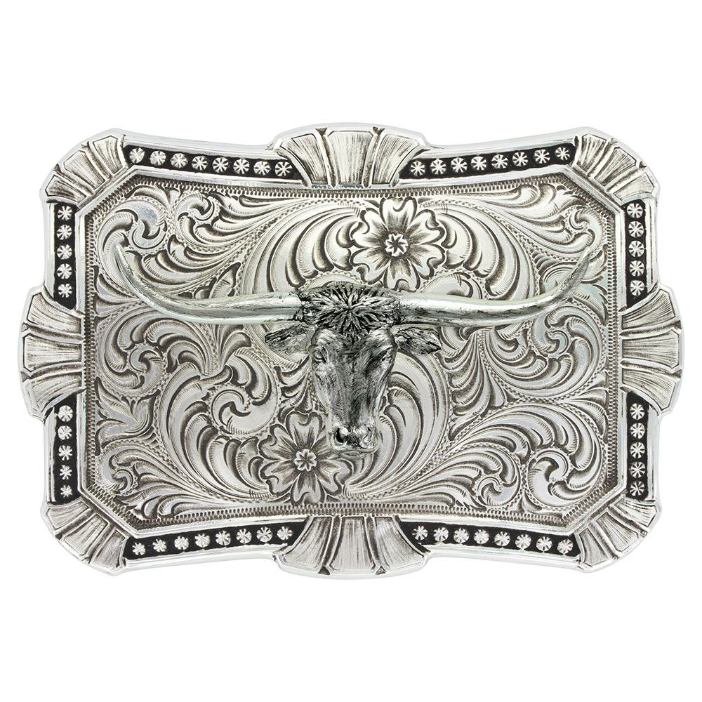 Montana Silversmiths Antiqued Trailblazer Longhorn Buckle | Bass Pro Shops